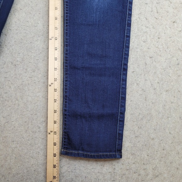 7 For All Mankind The Slim Cigarette Jeans Women 27 Blue Dark Wash Stretch 28x29 - Picture 10 of 12